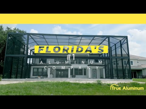 True Aluminum pool cage and outdoor living work
