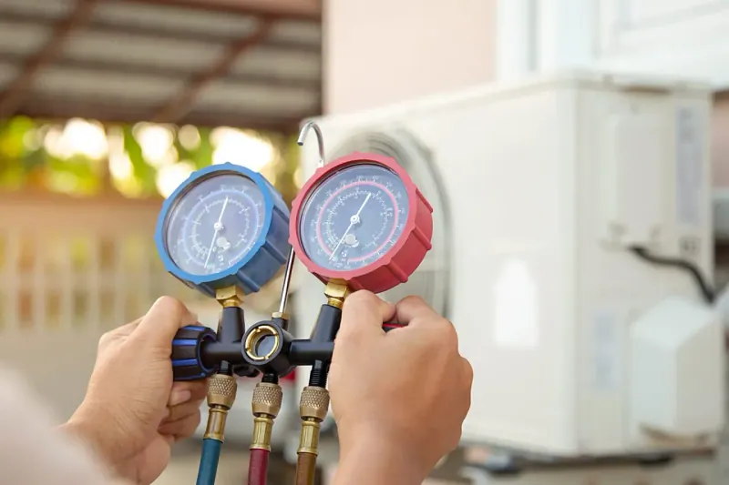 True AC technician working on a Central Florida system